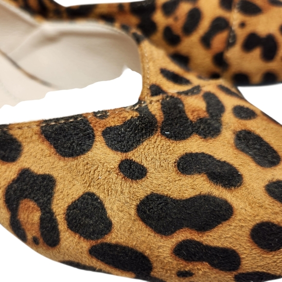 Trary Leopard Print Women's Flats Size 7 Faux Suede - Picture 7 of 12